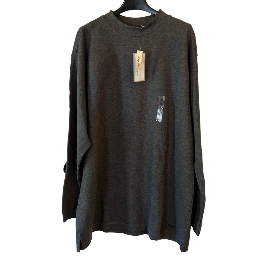 Alex Cannon NWT Men’s long sleeve XL Charcoal Heather pullover shirt